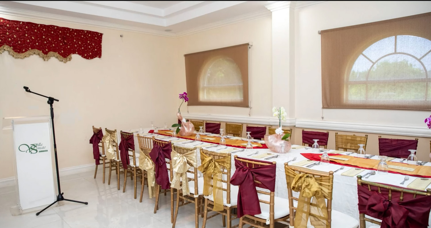 Conference room at Villa Sonate Jamaica