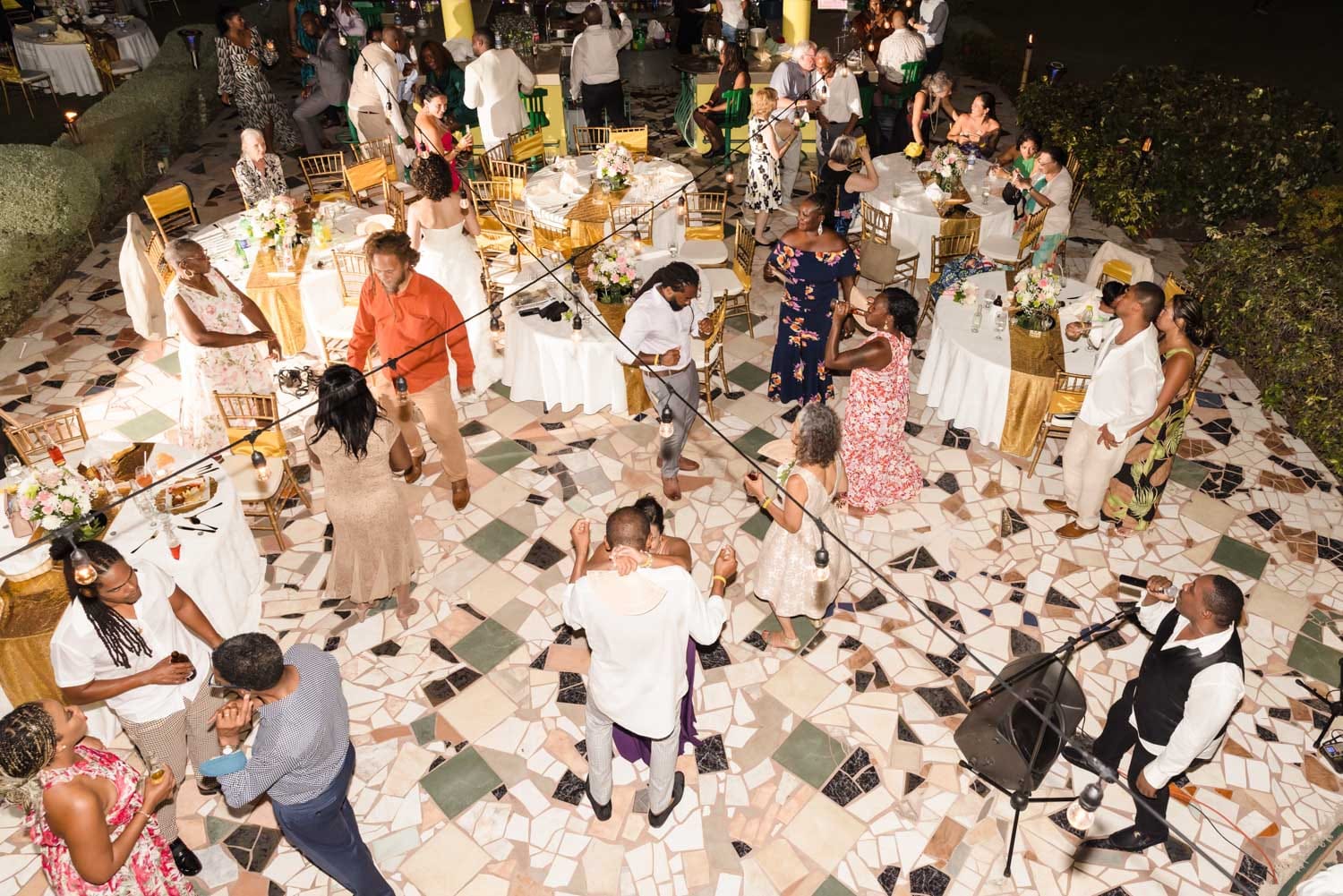 Indoor event area at Villa Sonate